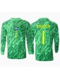 Billige Brasil Alisson Becker #1 Keeper Hjemmedrakt Copa America 2024 Langermet